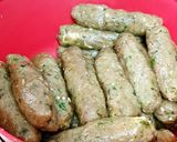A picture of step 4 of Chicken cheese seekh.