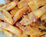 Fried sweet potatoes and saucematakin girki4 hoto