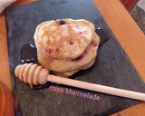 Φωτογραφία βήματος 11 της συνταγής Pancakes με μύρτιλα και σμέουρα 🥞🫐
