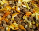 Foto del paso 3 de la receta: Pastel de carne cortada a cuchillo, papa y zapallo!