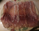 A picture of step 3 of Monkfish wrapped in parma ham.