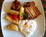 Foto del paso 7 de la receta: Tofu con verduras asadas y huevo escalfado👨‍🍳