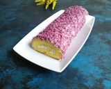 Foto langkah ke 8 dari resep Taro Butter Roll Cake.