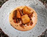 Foto del paso 6 de la receta: Bacalao a la andaluza con cremoso de revolconas y rovellons