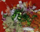 A picture of step 2 of White Chana Chaat.