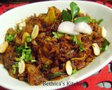 A picture of step 6 of Peanut Mutton Roast.