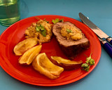 Foto del paso 19 de la receta: Mi bife de chorizo horneado en sidra, acompañado por su gravy y rodajas de manzana acaramelada