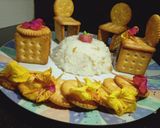 A picture of step 5 of Rice phirni cake.