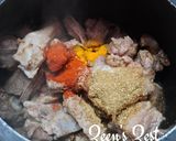 A picture of step 2 of Mutton Nalli Nihari.
