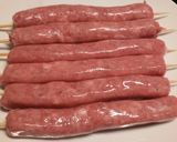 A picture of step 1 of Big piggies in blankets.