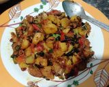 आलू मेथी की सब्जी(aloo methi ki sabji recipe in Hindi) रेसिपी चरण 4 फोटो