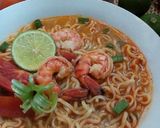 Foto langkah ke 4 dari resep Mie Nyemek Kuah Tom Yum.