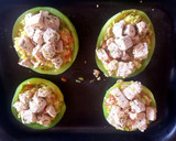 Foto del paso 5 de la receta: Zapallitos y berenjenas rellenas de arroz y tofu