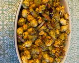 A picture of step 2 of Makhana Bhel.