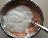 A picture of step 2 of Masoor Dalia Idli (Red lentil and whole cracked wheat steam cake).