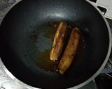 A picture of step 6 of Qeema karela.