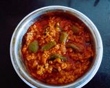 A picture of step 4 of Healthy tasty fiber rich moong dal and turai sabji and millet flour roti.