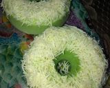 Foto langkah ke 6 dari resep Bolu kukus keju pandan.