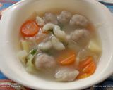 Foto langkah ke 5 dari resep Sayur Sup - bakso - Makaroni.