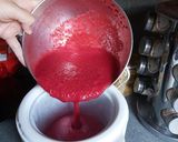 Une image de l'étape 8 de Sorbet framboise.