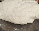 A picture of step 2 of Chapati and cabbage sauce.
