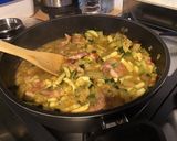 Une image de l'étape 11 de Coings, courgettes et tomates au lard fumé.