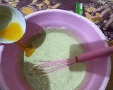 Foto langkah ke 3 dari resep Pancake Chocolatos Matcha.