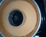 A picture of step 4 of Napolitano Flan with Cajeta.