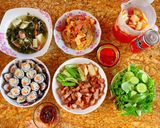 Hình bước làm 4 của món 🍣🍘 Cơm cuộn tôm