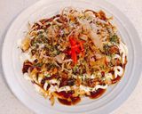 Hình bước làm 8 của món Okonomiyaki(Bánh Xèo Nhật Bản)