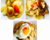 Foto del paso 5 de la receta: Patatas a lo pobre con Huevo y pechuga de pollo