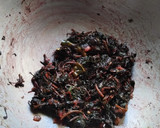 A picture of step 4 of Red Amaranth Saag.