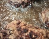 A picture of step 3 of Chicken Fried Hamburger Steak and an Onion Gravy.