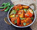 A picture of step 13 of Kadhai Paneer.