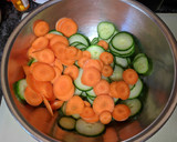 A picture of step 1 of Korean Style Cucumber Salad.