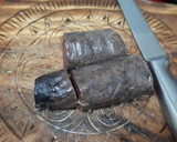 Foto del paso 4 de la receta: Nidos de calabacín y butifarra negra