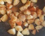 A picture of step 3 of Aloo chaat.