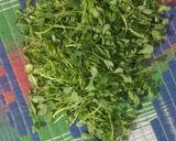 A picture of step 1 of मेथी टमाटर की सब्जी.