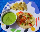 ચીઝ કોર્ન કેપ્સીકમ ઉત્તપમ (Cheese Corn Capsicum Uttapam Recipe In Gujarati) રેસીપી સ્ટેપ3ફોટો