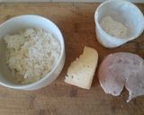 Foto del paso 1 de la receta: Medallones de arroz con queso y jamón