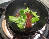 A picture of step 14 of Banana Spinach sambhar.