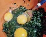 Foto del paso 1 de la receta: Tortilla de espinaca rellena