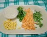A picture of step 2 of Beef latus wrap.