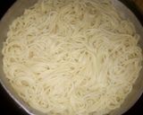 A picture of step 1 of Pasta with Tomato Sauce and Tuna.