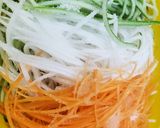Hình bước làm 1 của món Salad tam sắc