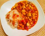 Tofus csicseriborsó curry recept fázis 4 fotója