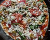 A picture of step 7 of Veg pizza.