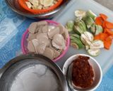 รูปขั้นตอนการทำที่ 1 ของ ผัดเผ็ดลูกชิ้นเนื้อ