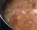 Foto del paso 4 de la receta: Morrones rellenos en salsa (y de yapa, croquetas de arroz)!