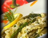Makaron z pesto i szparagami krok przepisu 5 zdjęcie